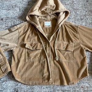 American Eagle Outfitters Beige Corduroy Jacket